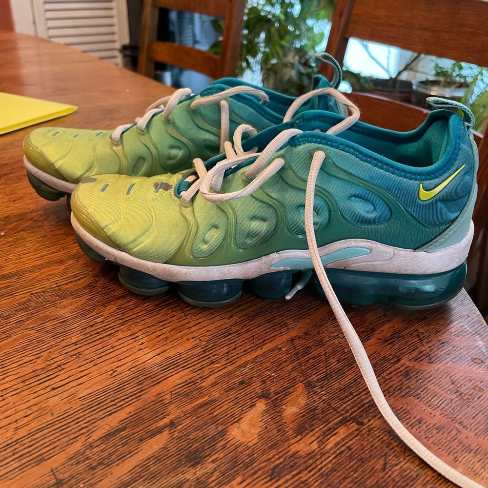 Nike Air VaporMax Plus Gradient Green and Blue Sneakers